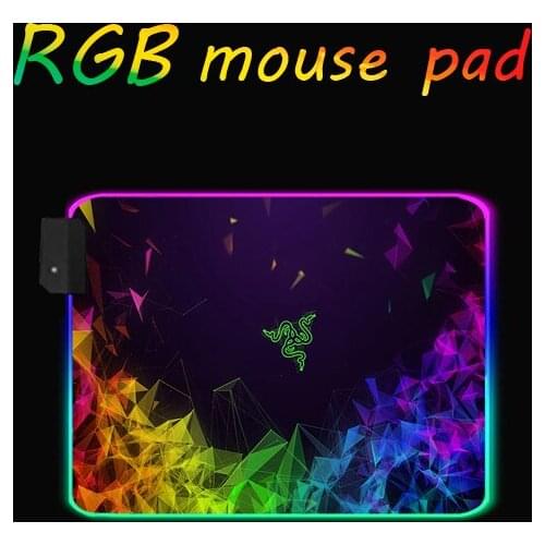 Small size rgb desk mat Carpet Rgb 25x35cm/30x35cm Colorful Led Lighting Keyboard Mat Gaming Mouse Pad For Computer mousepad