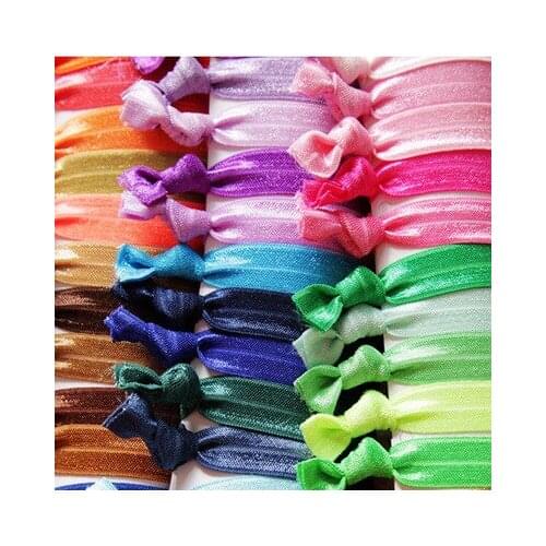 10PCS/ knot Popular bracelet Hair Rope Girls Women Ladies Korean Elastic Hair Band Holder Knotted Headwear Hair Accessories
