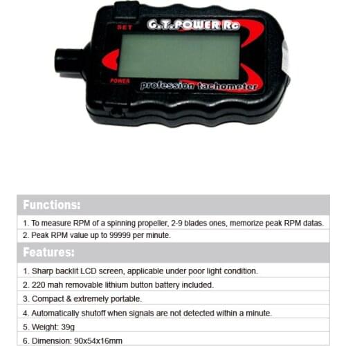 Professional tachometer for engine / motor rc airplane accessories
