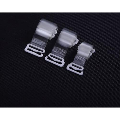 1/2Pairs Metal Buckle Transparent Bra Straps Womens Widened Frosted Invisible Elastic Bra Straps Adjustable Non-Slip Intimates
