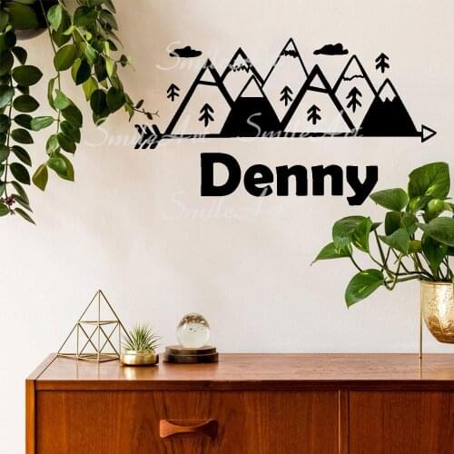 Diy Custom Name Tribe Wall Sticker Pvc Wall Stickers Modern Fashion Wallsticker For Babys Rooms Wall Art MURAL Drop Shipping