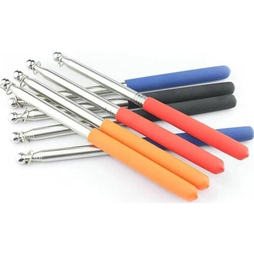 Stainless Steel Extendable Pole 1.6M Portable Handheld Flag Pole Telescopic Pointer for Presentations Tour Guide Banner SN1484
