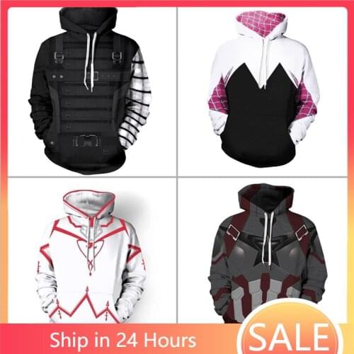 Disney Anime Cartoon Hoodies Men Women Children Adults Fashion 3D Print Sweatshirts Cool Pullover Long Sleeve Boy Girl Coat