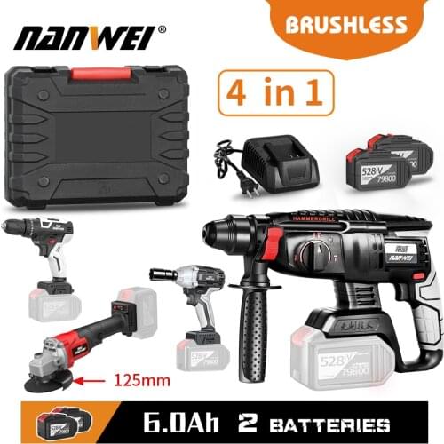 NANWEI Ultra-low-cheap Super Electric Tool Bag 3/4 Pieces Electric Drill/Wrench/Harmer/Angle Grinder