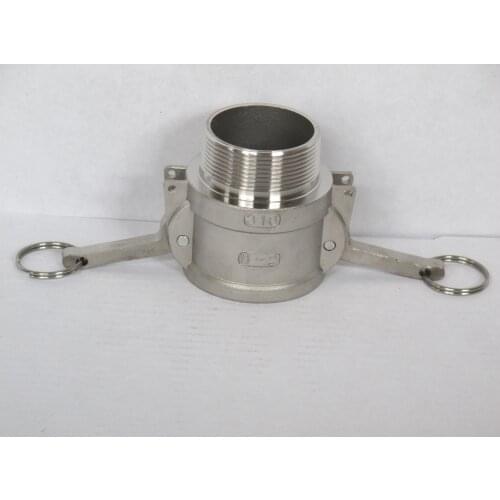 Pull Handle Type Stainless Steel Quick Joint Male and Female End Clamping Sleeve B Type External Thread Connection Punchdrill