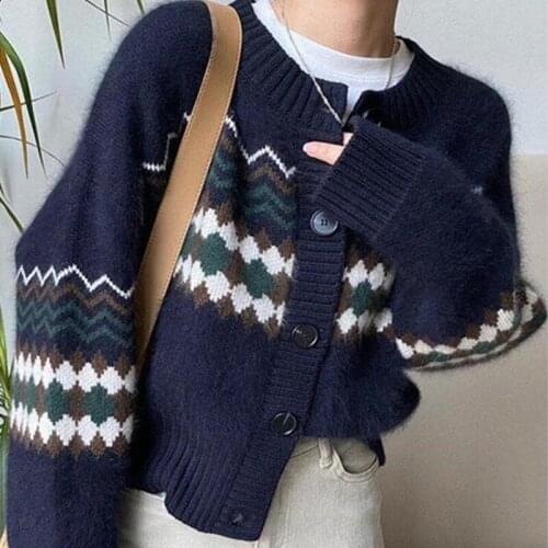 ZAWFL 2021 Fashion Basic Women Knitted Cardigans Tide Stripe Loose Casual Long Sleeve Elegant Sweaters Coat Female Jacket