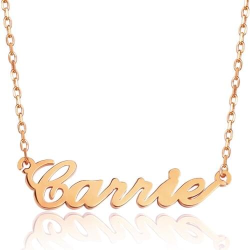 Gold Silver Chains Collier Prenom Birthday Jewelry Stainless Steel Custome Nameplate Choker Pendant Necklaces Jewelry