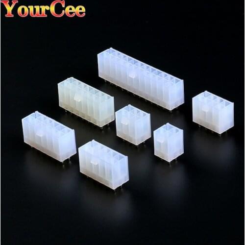 10pcs 4.2mm 1-12p Pin Female For PC Computer ATX Graphics Card GPU PCI-E PCIe Automotive Power Connector Plastic straight 5557