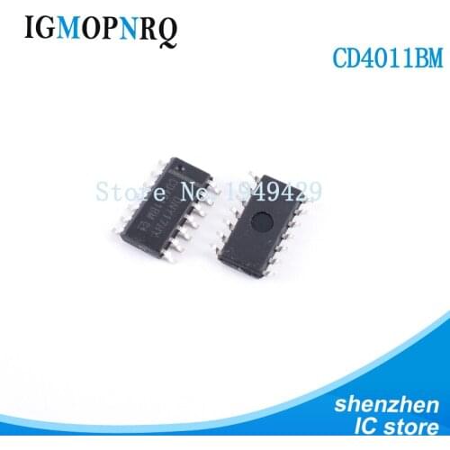 10PCS CD4011BM96 SOP14 CD4011BM CD4011 Logic gate Quad 2-Input New