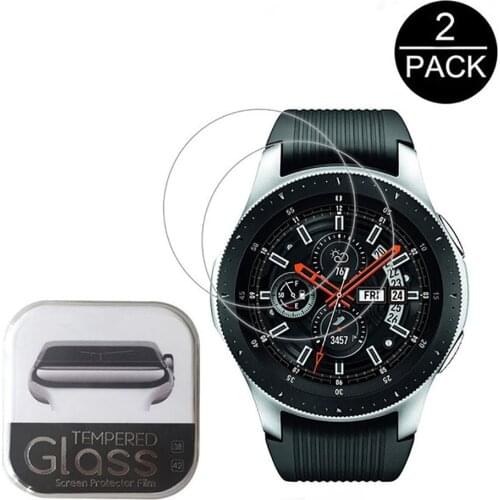 2PACK 0.3mm 2.5D 9H Clear Tempered Glass Screen Protector For Samsung Galaxy Watch 42mm 46mm Smart Watch Film Scratch Resistant