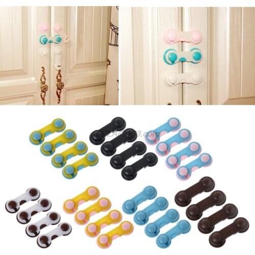 4Pcs Doors Drawers Wardrobe Toddler Baby Children Protection Safety Plastic Lock Kids Security Products