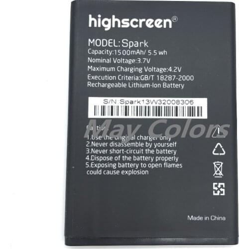 MLLSE Spark 1500mah spark battery For Highscreen Spark mobile phone