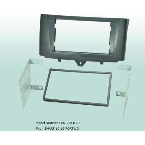 Car Fascias 2 Din Radio Audio Panel Frame Dash Kit For Smart Fortwo 2010 2011 2012 2013 2014 2015