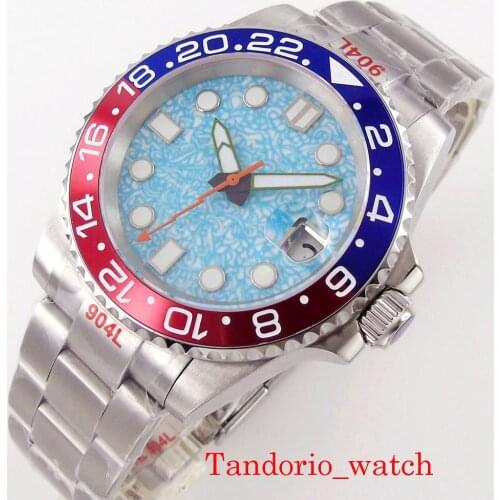 Bliger Brand 24 Jewels NH35A Automatic Watch Sapphire Crystal Date Luminous Dial Undirectional Bezel Vintage Watch