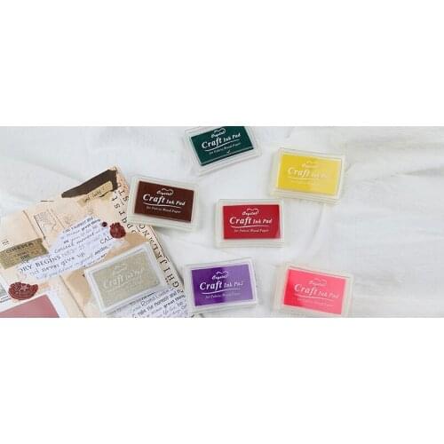Inkpad Handmade DIY Craft Oil Based Ink Pad Rubber Stamps Fabric Wood Paper Scrap booking Ink pad Finger Paint Wedding