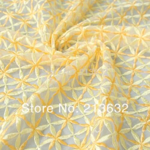 D po66 The new fashion organza embroidered fabric spot wholesale fashion home textile embroidery cloth electronic Best new