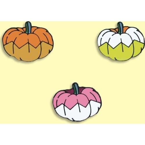 3 styles Pumpkin Enamel Pin Colored Vegetable Badge Brooch Backpack Clothes Lapel Delicious Food Jewelry Gift for Friends