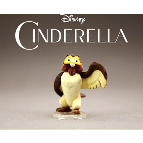 Disney 10pcs/lot Movie Cinderella Owl Figure Toy Model Doll Figurine Collection Room Diy Cake Decoration For Kids Gift