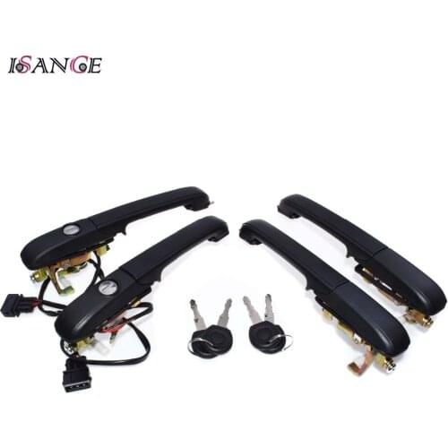 ISANCE 4PCS Outside Door Handle Rear Right 3A0839205A For VW PASSAT 1995 1996 1997 GL GLS TDI GLX