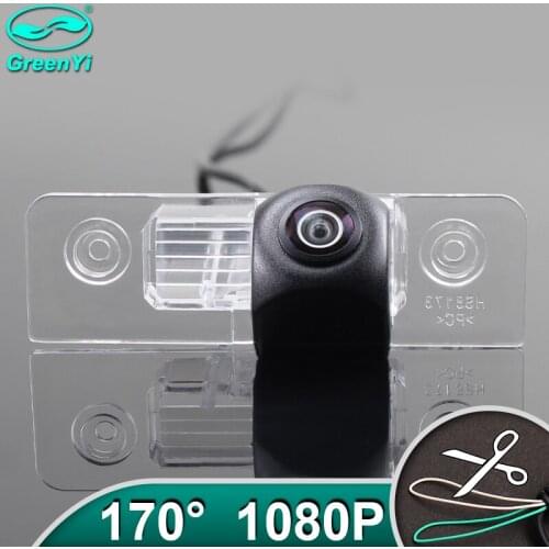 GreenYi HD AHD 1080P 170 Degree Fisheye Lens Vehicle Rear View Camera For Skoda Octavia 2008-2015 Car