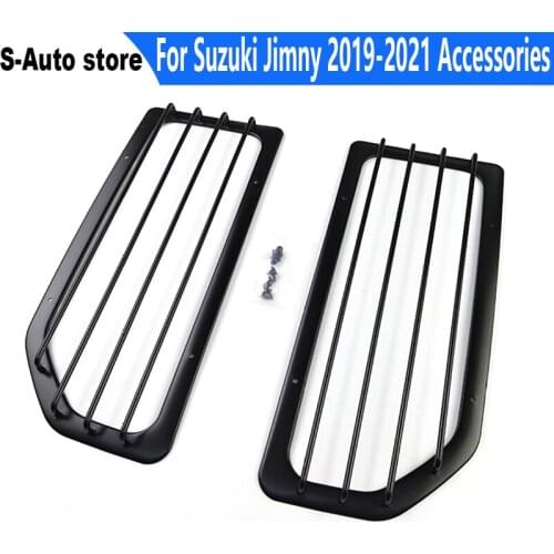 For Suzuki Jimny 2019-2021 Accessories Lamp Hoods for Suzuki Jimny JB74 Iron Car Rear Tail Light Lamp Decoration Cover