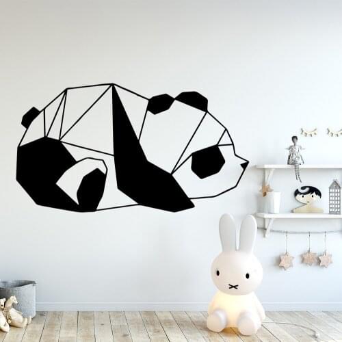 Beauty The panda Wall Art Decal Decoration Fashion wall-Sticker For Kids Room Living Room Home Decor Waterproof Wall Art Decal