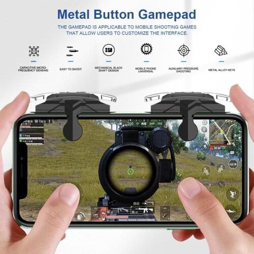 Metal Button Gamepad Sensitive Multi-function Game Controller Phone Gaming Assist Tool For IPhone Android Phone Shooting