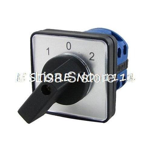 Model LW39B-20/2 32mm Diameter Changeover Switch Rotary Selector 3 Positions 8 Screw Terminals Changeover Switch
