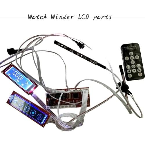 Watch Winder display rack LCD circuit board + LED remote control parts Automatic chain watch box accessories