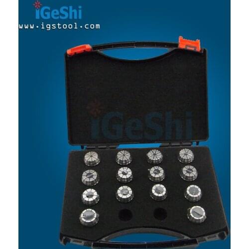 High precision 0.005mm-0.008mm 12pcs ER20 Collet Set Range from 2mm to 13 mm ER20 collet chuck for CNC Milling lathe