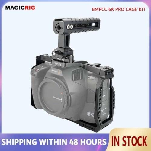 MAGICRIG BMPCC 6K Pro Cage Kit for Blackmagic Design Pocket Cinema Camera 6K Pro with NATO Rail & NATO Handle Grip