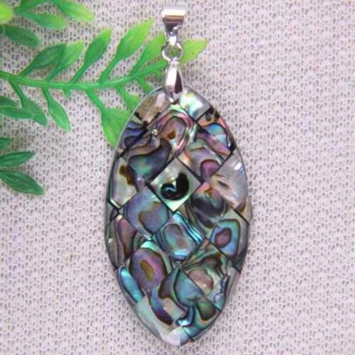 Natural New Zealand Abalone Shell Bead Pendant Jewelry For Woman Gift S061