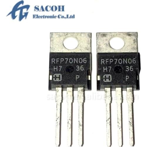 New Original 10PCS/Lot RFP70N06 70N06 or RFP70N03 RFP70N03S or CEP70N06 SUP70N06 RFP75N06 TO-220 70A 60V Power MOSFET