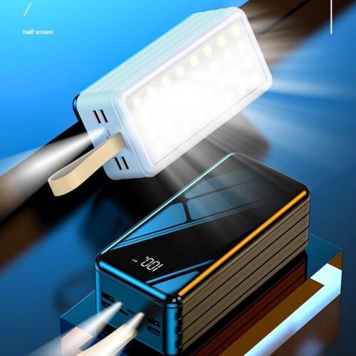 60000mAh Power Bank Portable Charger PowerBank USB Type C PoverBank External Battery Pack For Xiaomi Mi 9 8 iPhone 12 11 Samsung