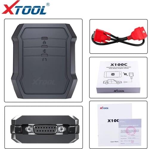 Xtool X100C X-100 C for iOS and Android Auto Key Programmer for Ford/Mazda/Peugeot/Citroen 4 in 1 pin code reader