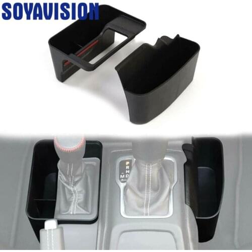 Gear Tray Gear Shifter Console Side Storage Box Manual Transmission Side Organizer Tray for 2018-2019 Je ep Wrangler JL, Interio