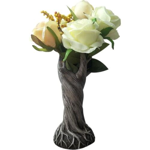 Nordic Tree Trunk Shape Flower Vase Home Decor Flower Holder Centerpiece Arts Flower Pot Modern Flower Vase Ornaments
