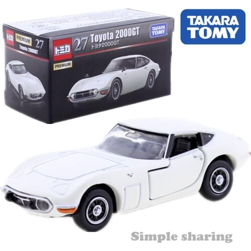 Takara Tomy Tomica Premium No. 27 Toyota 2000GT Model Collection Diecast Miniature CAR 1:59 Pop Baby Toys White Bubble Mould