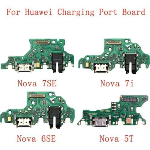 High Quality USB Charging Port Connector Board Parts Flex Cable For Huawei Nova 7 7Pro 7i 6 6SE 5 5Pro 5T 5i 5i Pro Nova 3i 3 2S