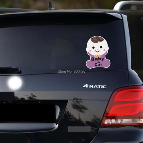 10 x Lovely Car-styling Car-covers Warmiing Baby in Car Stickers Car Decal for Toyota Ford Chevrolet VW Honda Hyundai Kia Lada