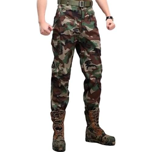 2021 Hot Military Army Water Repellent Thermal Camo Fleece Pants Autumn Winter Pants Tactical Shark Skin Softshell 14 Colors