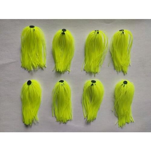 8 Bundles 50 Strands Silicone Skirts Wire Fishing Accessories Football Jigs Replacement Buzzbait Spinnerbait DIY Fly Tying Q 326