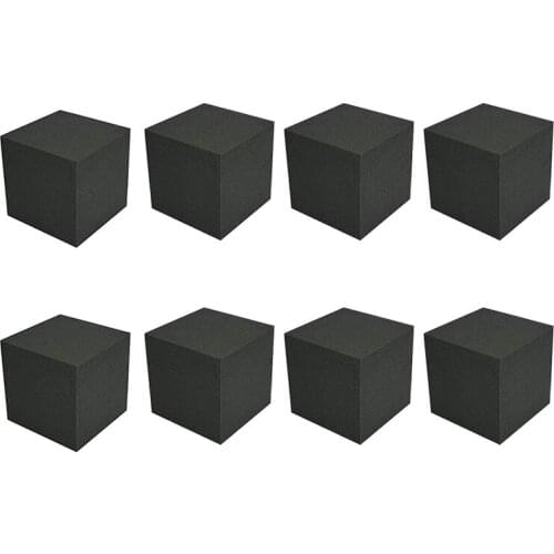 8 Pcs Acoustic Panels Soundproofing Foam Sound Absorbing Foam Studio Acoustic Treatment Panel Sound Wedges,20X20X20cm Promotion