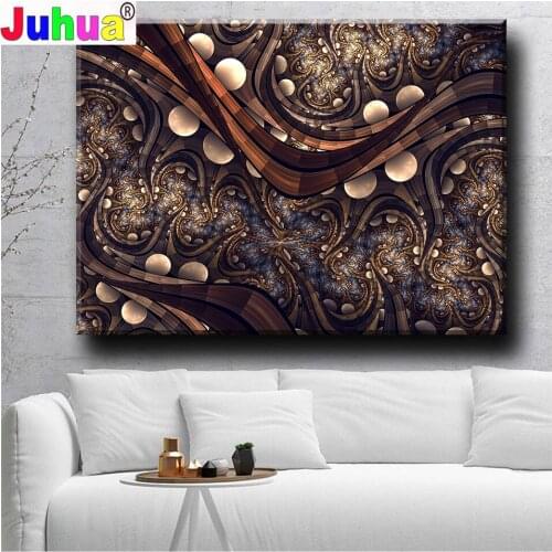 Diamond Painting Cross Stitch"Brown Mandala Abstract"5D DIY Mosaic Embroidery Full Square/round Rhinestone Of Picture,Home Decor