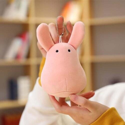 Toilet-bound Jibaku Shounen Hanako-kun Motsuke Dango Keychain Cute Pink Ribbit Plush Doll Bag Hanging Wholesale