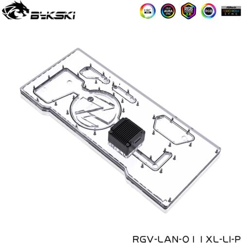Bykski Front Acrylic Distro Plate,Water Tank For LIANLI O11 XL Dynamic Computer Case ,RGB Reservoir,RGV-LAN-O11XL-LI-P