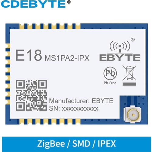 CC2530 PA LNA ZigBee Module 2.4GHz 20dBm 8051 MCU SMD IPEX E18-MS1PA2-IPX Mesh Networking Transmitter and Receiver