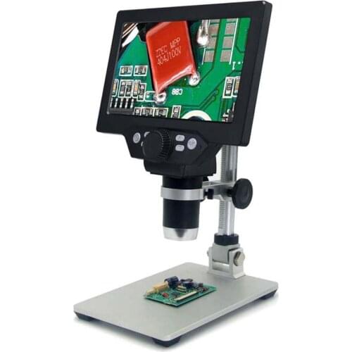 G1200 Chargeable USB Digital Microscope 12MP 7 Inch Large Color Screen LCD Display 1-1200X Continuous Amplification Magnifier
