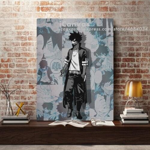 Dabi My Hero Academia BNHA Anime MHA Decoration Prints Canvas Home Decor Dorm Living Room Bedroom Poster Painting Wall Art
