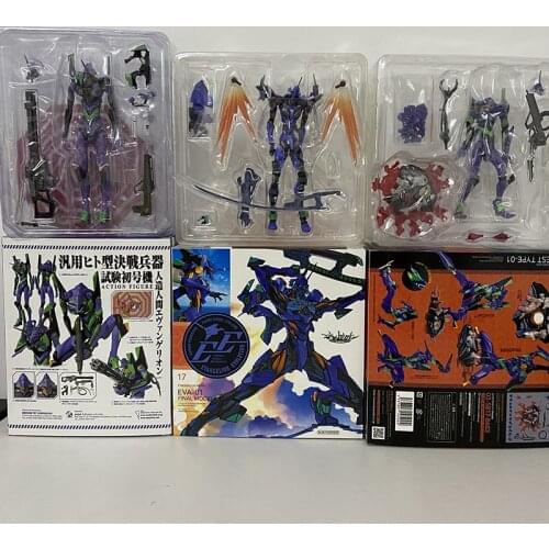 Evangelion EVA 01 Figure Revoltech Mafex EVA Action Figures Collection Model Gift Toys